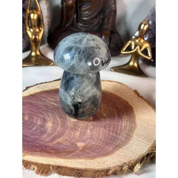 Silver Labradorite Mushroom - Picture 2 of 2